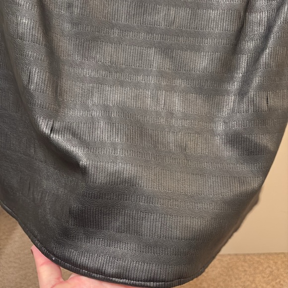 Sam Edelman leather zip back tank with sheer detail - Picture 4 of 4